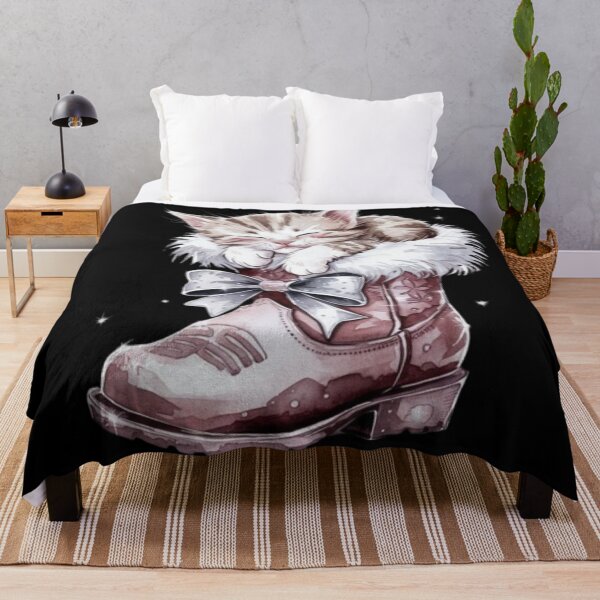 Item preview, Cute cat sleeping in shoes designed and sold by luna--design.