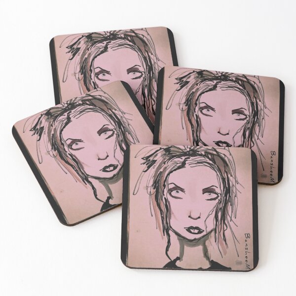 Item preview, Pretty Goth Girl Painting designed and sold by BansheeMilk.