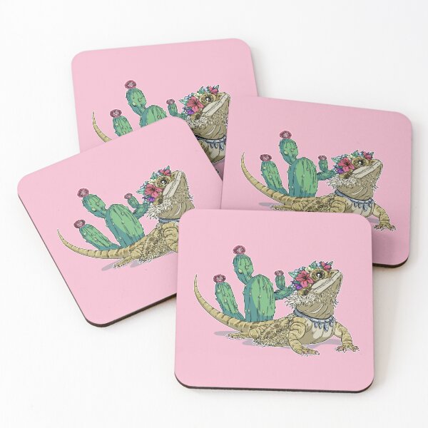 Item preview, Beautiful Bearded Dragon with Diamonds and Cactus designed and sold by iduzarts.