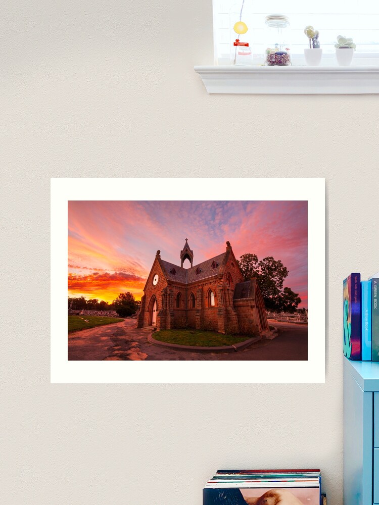 Thumbnail 2 of 3, Art Print, Bendigo Cemetery, Victoria, Australia designed and sold by Chockstone.