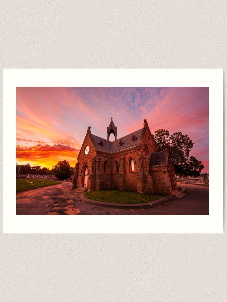 Thumbnail 1 of 3, Art Print, Bendigo Cemetery, Victoria, Australia designed and sold by Chockstone.