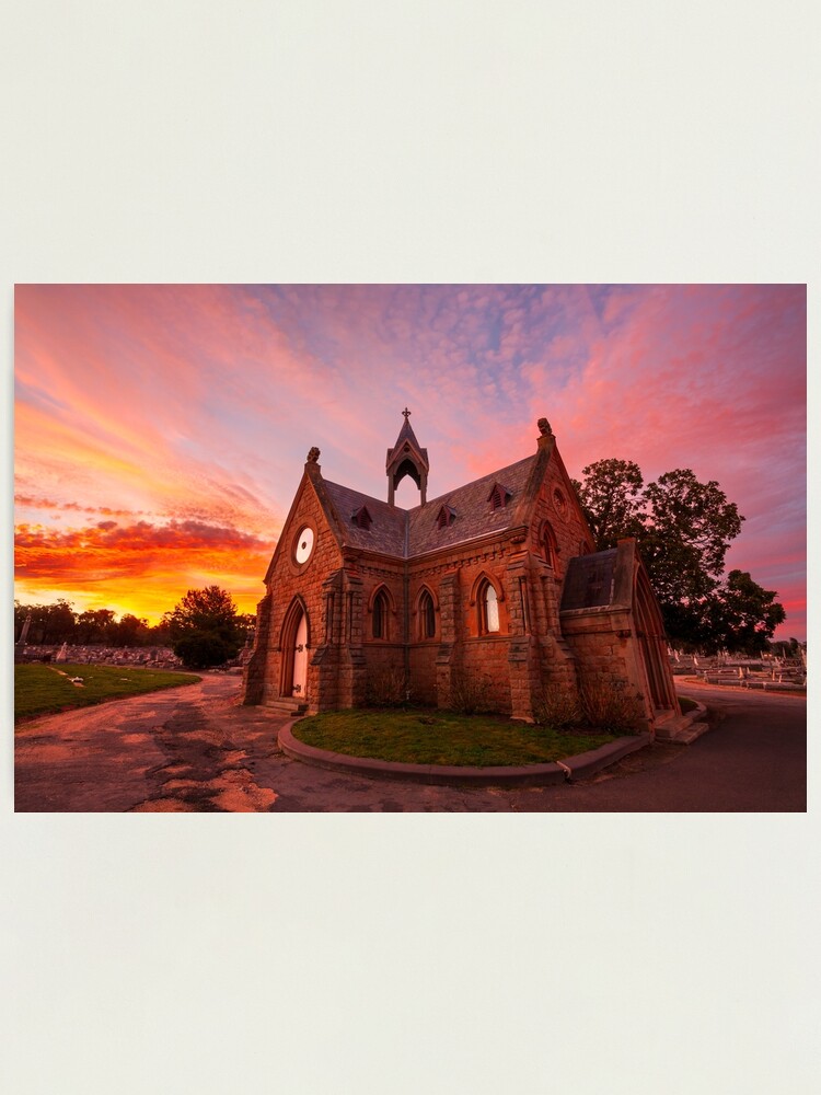 Thumbnail 1 of 3, Photographic Print, Bendigo Cemetery, Victoria, Australia designed and sold by Chockstone.