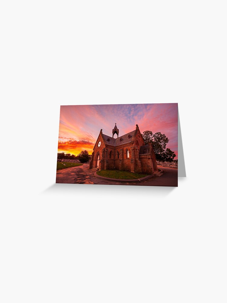 Thumbnail 1 of 2, Greeting Card, Bendigo Cemetery, Victoria, Australia designed and sold by Chockstone.