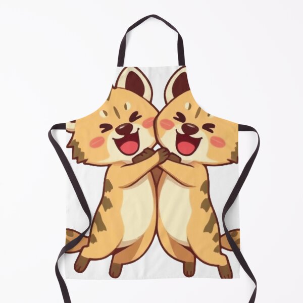 Item preview, 2 Hyenas Jumping While Hugging Each Other designed and sold by OhshunStudios.
