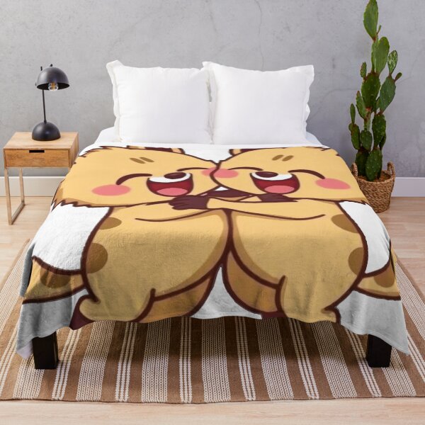 Item preview, 2 Cute Hyenas Jumping While Hugging Each Other designed and sold by OhshunStudios.
