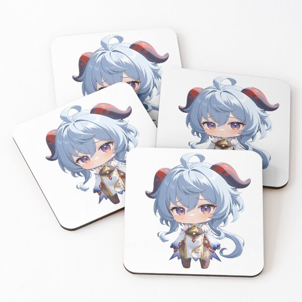 Artikelvorschau, Ganyu Chibi-Design für Genshin Impact-Fans entworfen und verkauft von YumeKurenai.