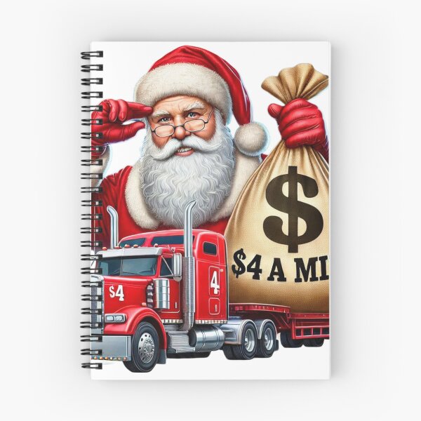 Item preview, Funny Christmas Truck and Santa designed and sold by LavIsInTheAir.