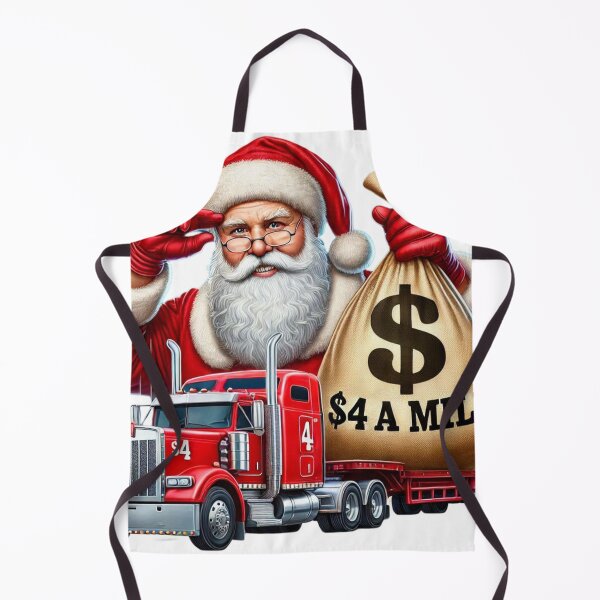 Item preview, Funny Christmas Truck and Santa designed and sold by LavIsInTheAir.