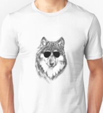 Lone Wolf in Shades Unisex T-Shirt