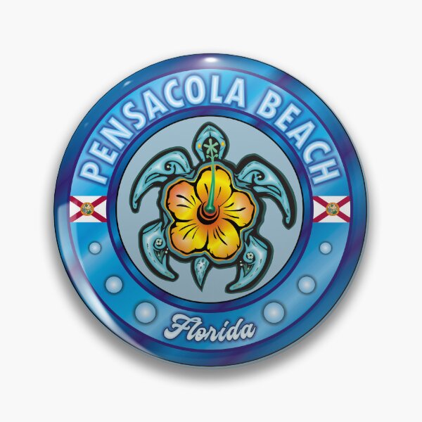 Item preview, Pensacola Beach Florida sea turtle hibiscus designed and sold by studioss76.