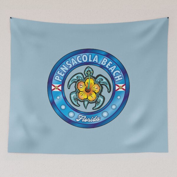 Item preview, Pensacola Beach Florida sea turtle hibiscus designed and sold by studioss76.