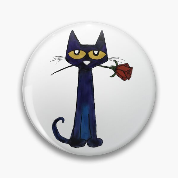Item preview, Pete the Cat holding a rose designed and sold by leeri09.