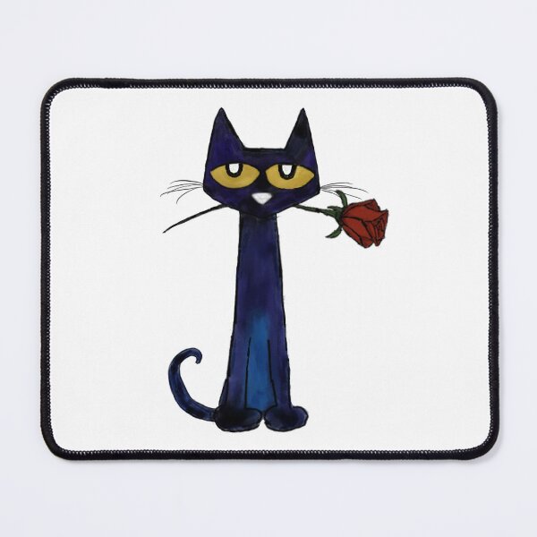 Item preview, Pete the Cat holding a rose designed and sold by leeri09.