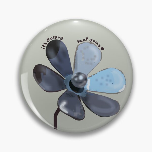 Item preview, its gorgug keep going metal flower designed and sold by AbigailHerman.