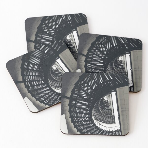 Item preview, Black and White Spiral Staircase Art Print - St. Augustine Lighthouse designed and sold by FraireDesign.