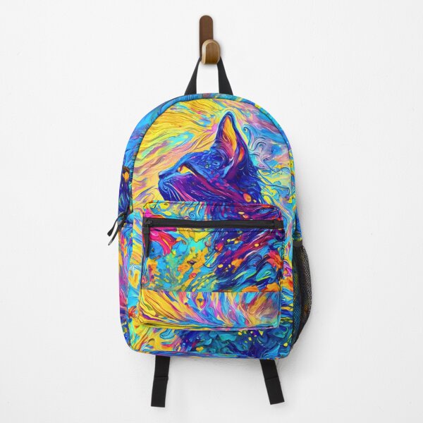 Item preview, Surreal Cat with Dreamy Floral Energy designed and sold by blackhalt.