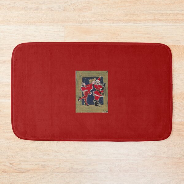 Item preview, Retro Santa Surprise with Gold Frame designed and sold by PurplePajamas.