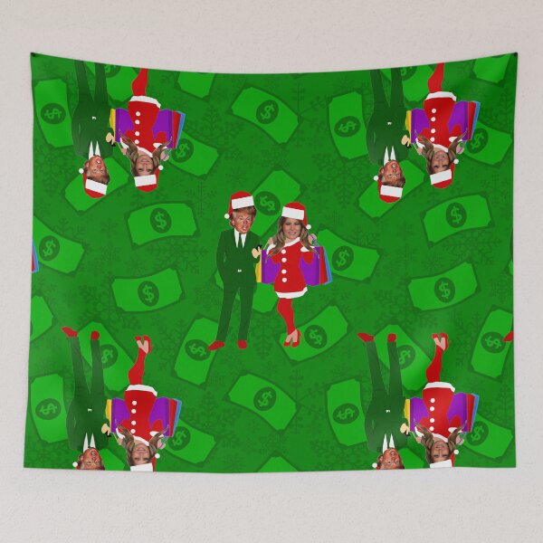 Item preview, santa donald melania trump christmas money designed and sold by Gossip Rag.