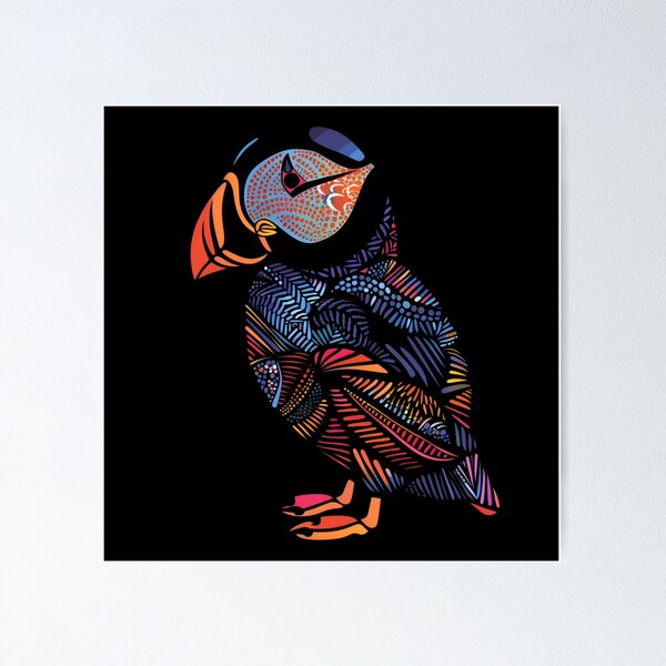 Item preview, Stylized Puffin designed and sold by HarmonyTheKoala.