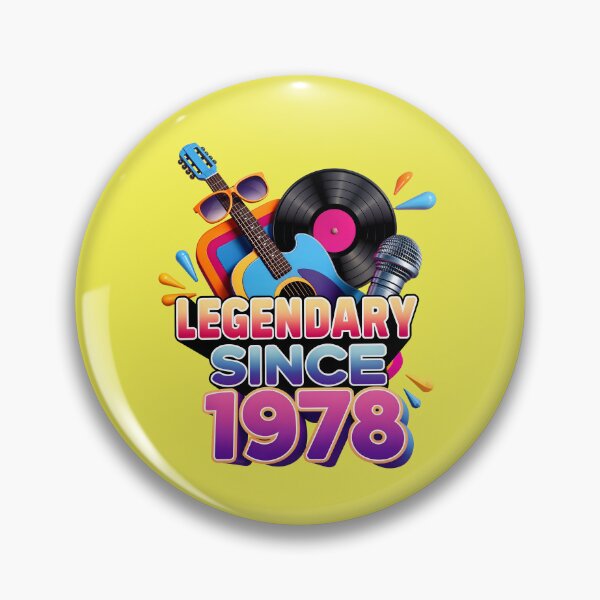 Item preview, Legendary Since 1978 Cool Birthday Quote designed and sold by TheArtOfPat.