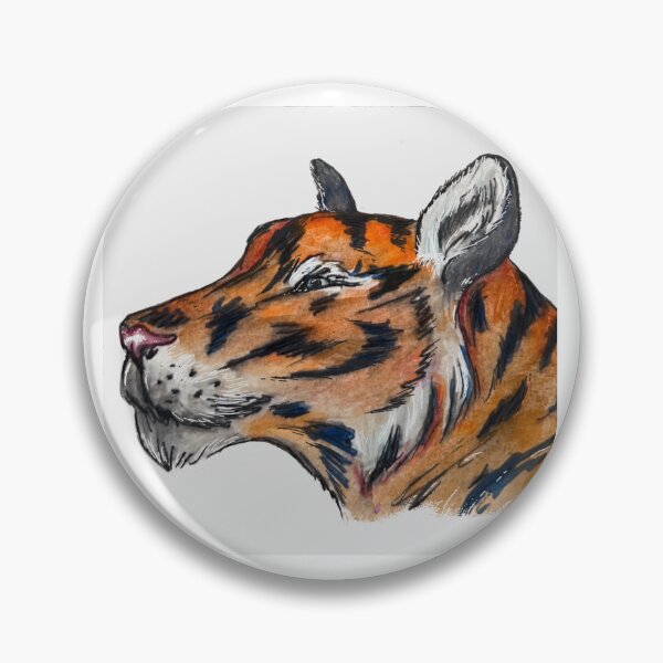 Item preview, Watercolor Tiger Head designed and sold by ArtscopeXlcf.
