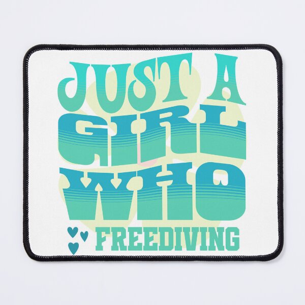 Item preview, Just A Girl Who Loves Freediving Retro Graphic Design designed and sold by MoeTiff.