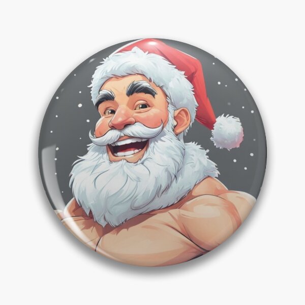 Item preview, Papá Noel plateado envuelto para regalo, diseño gráfico del orgullo gay navideño designed and sold by ItsAKinkThing.