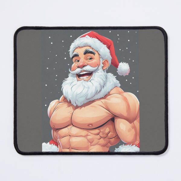 Item preview,  Gift Wrapped Santa Silver Daddy Gay Christmas Pride Graphic Design designed and sold by ItsAKinkThing.