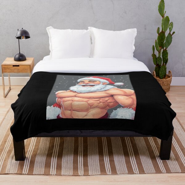 Item preview,  Gift Wrapped Santa Silver Daddy Gay Christmas Pride Graphic Design designed and sold by ItsAKinkThing.