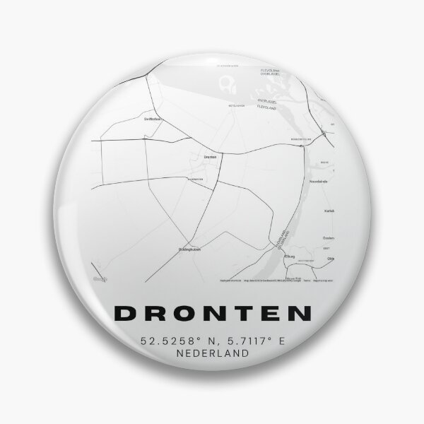 Item preview, Dronten Minimalist Map Art | Netherlands | 52.5258° N, 5.7117° E designed and sold by RM-Journey.