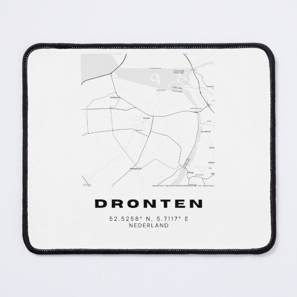 Item preview, Dronten Minimalist Map Art | Netherlands | 52.5258° N, 5.7117° E designed and sold by RM-Journey.