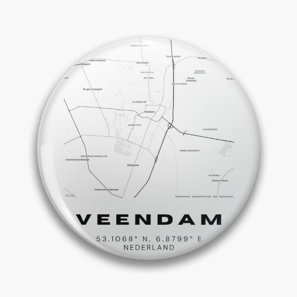 Item preview, Veendam Minimalist Map Art | Netherlands | 53.1068° N, 6.8799° E designed and sold by RM-Journey.