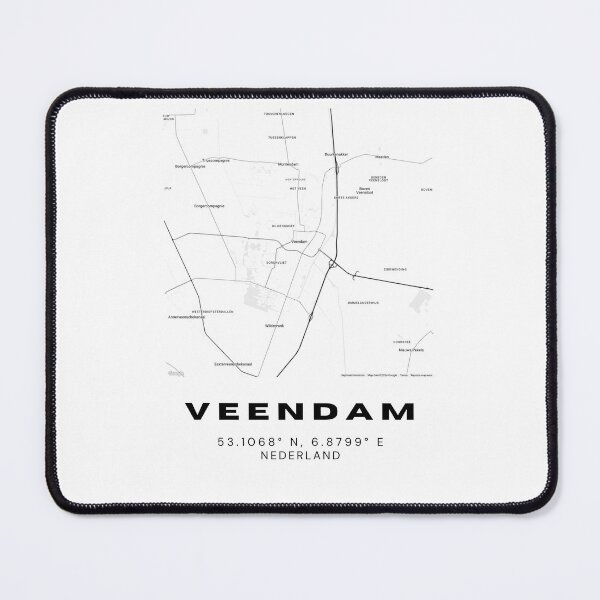 Item preview, Veendam Minimalist Map Art | Netherlands | 53.1068° N, 6.8799° E designed and sold by RM-Journey.