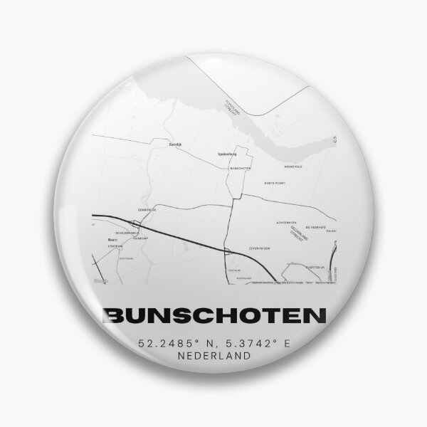 Item preview, Bunschoten Minimalist Map Art | Netherlands | 52.2485° N, 5.3742° E designed and sold by RM-Journey.