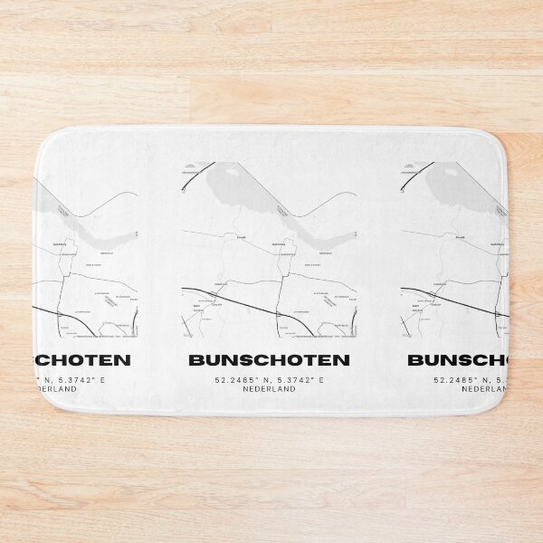 Item preview, Bunschoten Minimalist Map Art | Netherlands | 52.2485° N, 5.3742° E designed and sold by RM-Journey.