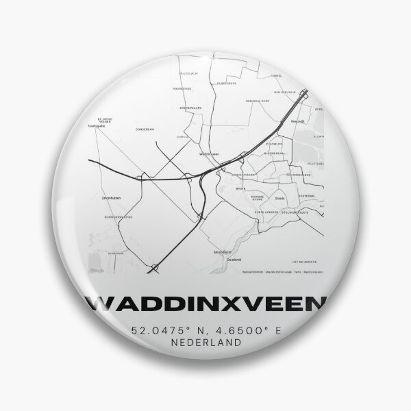 Item preview, Waddinxveen Minimalist Map Art | Netherlands | 52.0475° N, 4.6500° E designed and sold by RM-Journey.