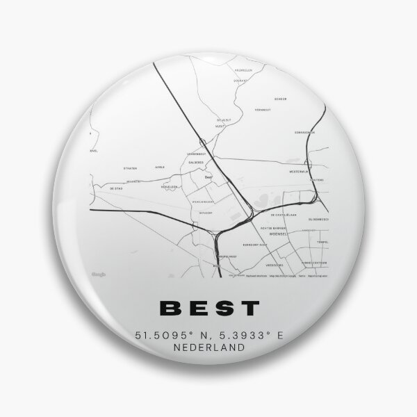 Item preview, Best Minimalist Map Art | Netherlands | 51.5095° N, 5.3933° E designed and sold by RM-Journey.