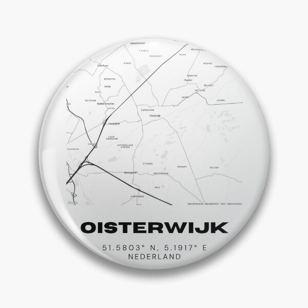 Item preview, Oisterwijk Minimalist Map Art | Netherlands | 51.5803° N, 5.1917° E designed and sold by RM-Journey.