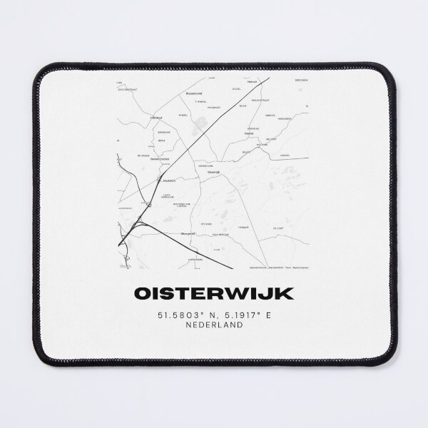 Item preview, Oisterwijk Minimalist Map Art | Netherlands | 51.5803° N, 5.1917° E designed and sold by RM-Journey.