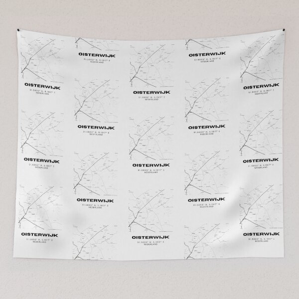Item preview, Oisterwijk Minimalist Map Art | Netherlands | 51.5803° N, 5.1917° E designed and sold by RM-Journey.