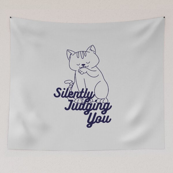 Item preview, Silently Judging You | Cat Humor designed and sold by SoundStyleShop.