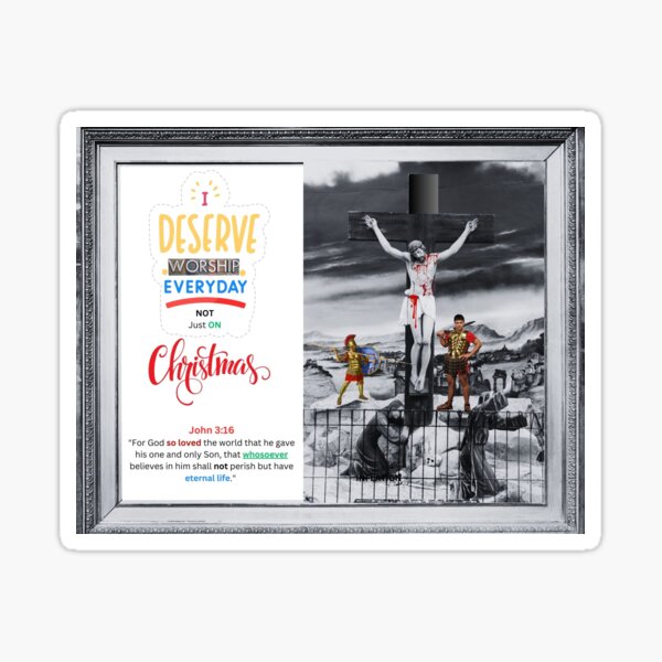 Item preview, Worship Jesus Every Day – Christian Wall Art to Honor His Life, Not Just Christmas designed and sold by covenancreation.