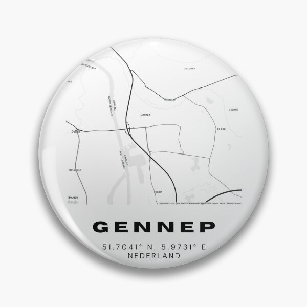 Item preview, Gennep Minimalist Map Art | Netherlands | 51.7041° N, 5.9731° E designed and sold by RM-Journey.