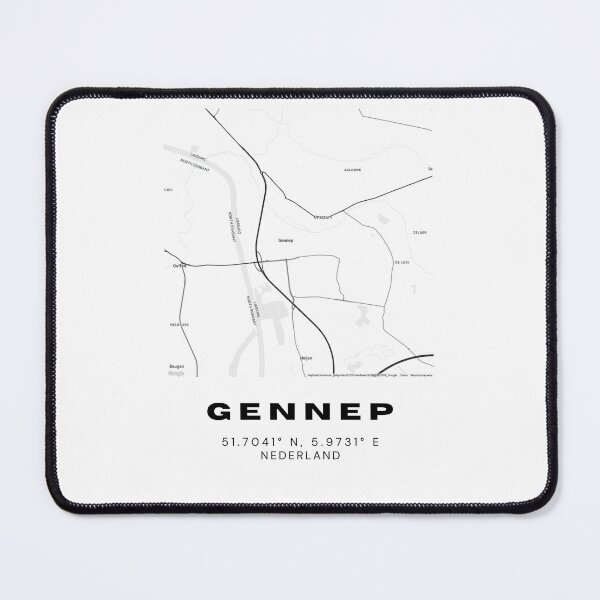 Item preview, Gennep Minimalist Map Art | Netherlands | 51.7041° N, 5.9731° E designed and sold by RM-Journey.