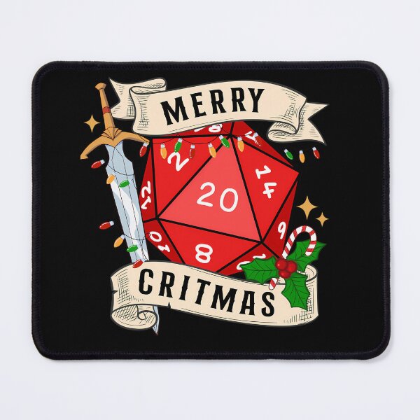 Item preview, D.nd Christmas D20 Merry Chritmas Natural Twenty Dice. designed and sold by cocoshoppy.