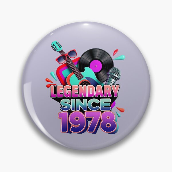 Item preview, Legendary Since 1978 Cool Birthday Quote designed and sold by TheArtOfPat.