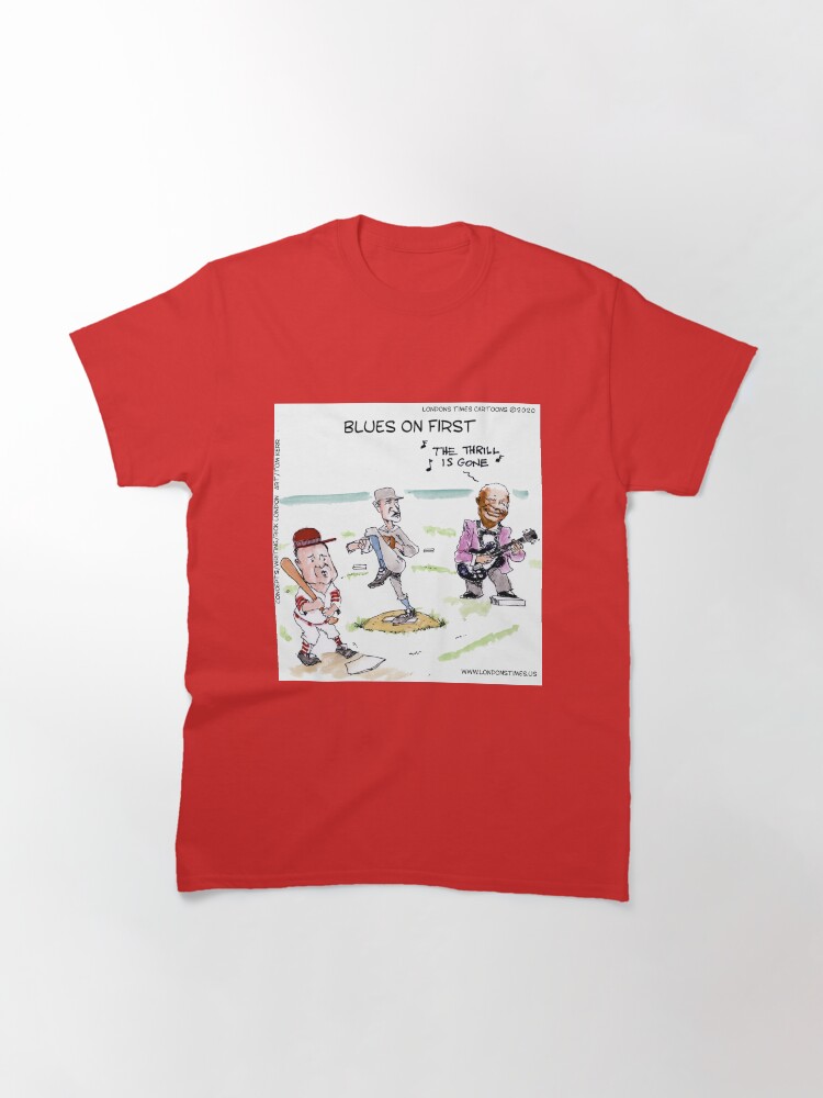 Thumbnail 3 of 7, Classic T-Shirt, Blues On First designed and sold by ltcartoons.
