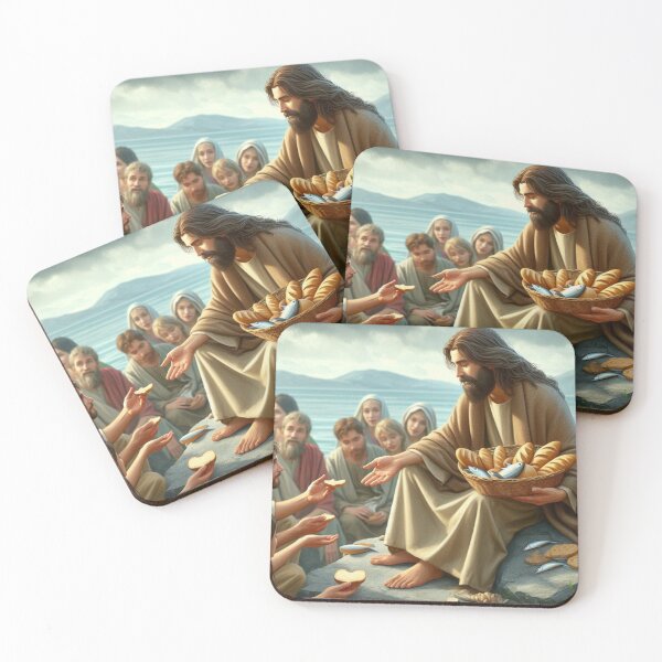 Item preview, Jesus feeding the people designed and sold by JesusClub.