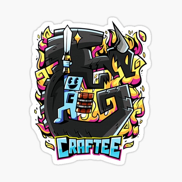 Craftee Gaming And Dragon Sticker
