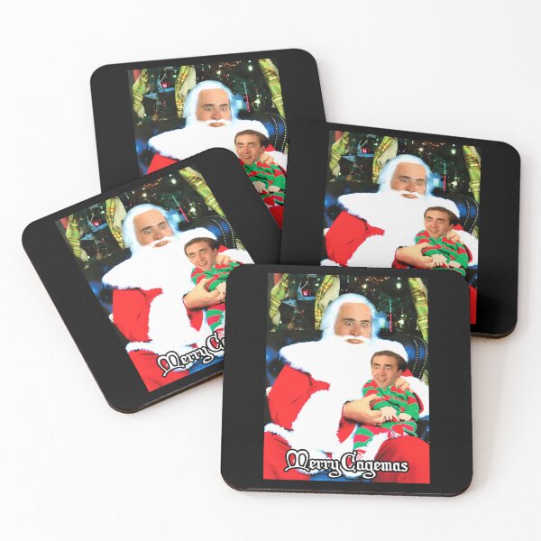Item preview, Merry Cagema.s San.ta Kn.ee Nico.las Cag.e Christmas designed and sold by cocoshoppy.